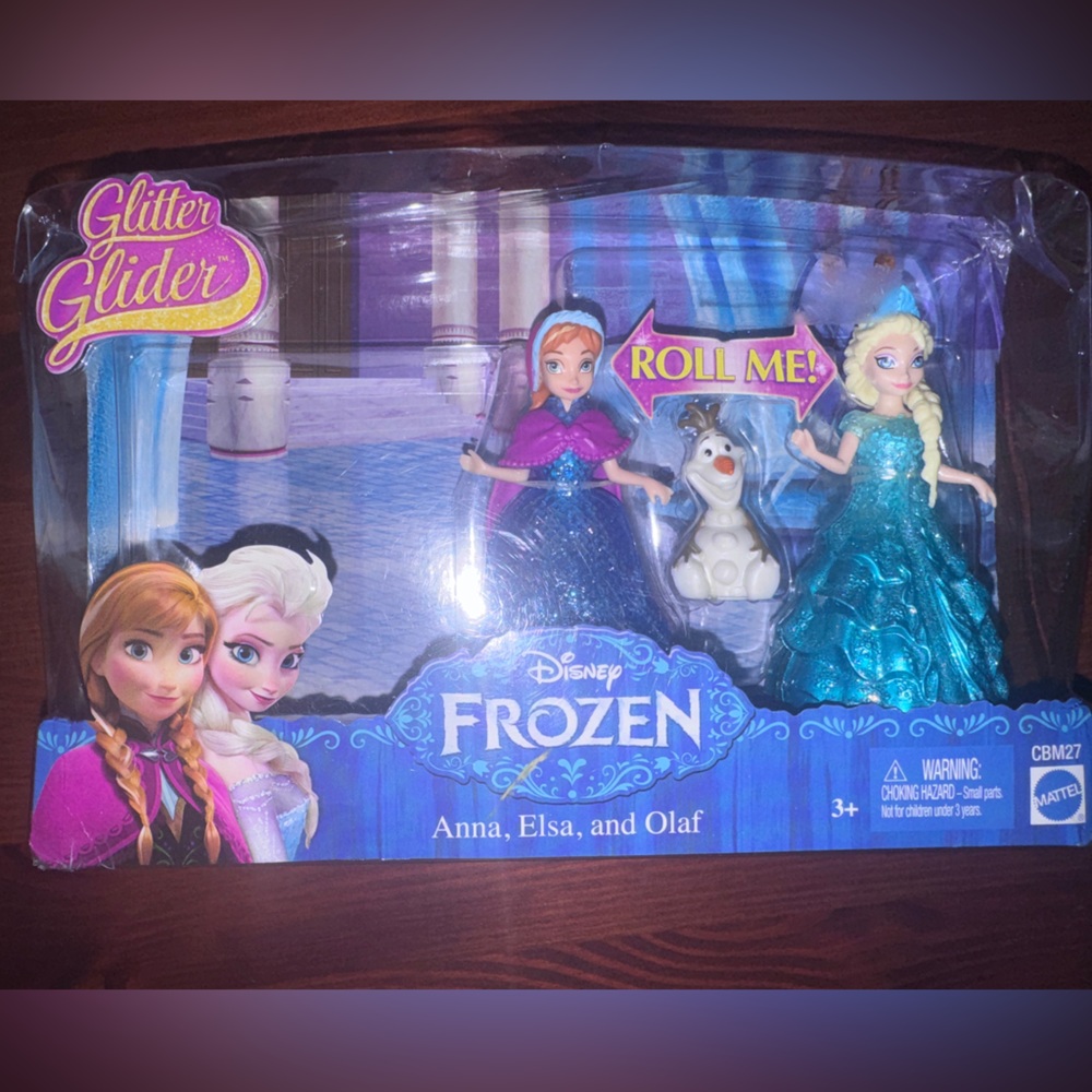Mattel Frozen Glitter Gliders - Anna, Elsa, and Olaf